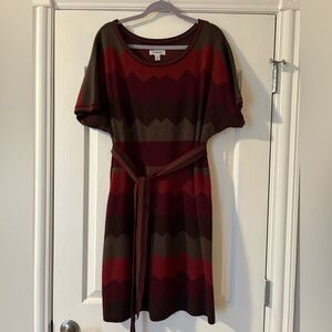 Dress Barn Woman belted sweater dress 14/16